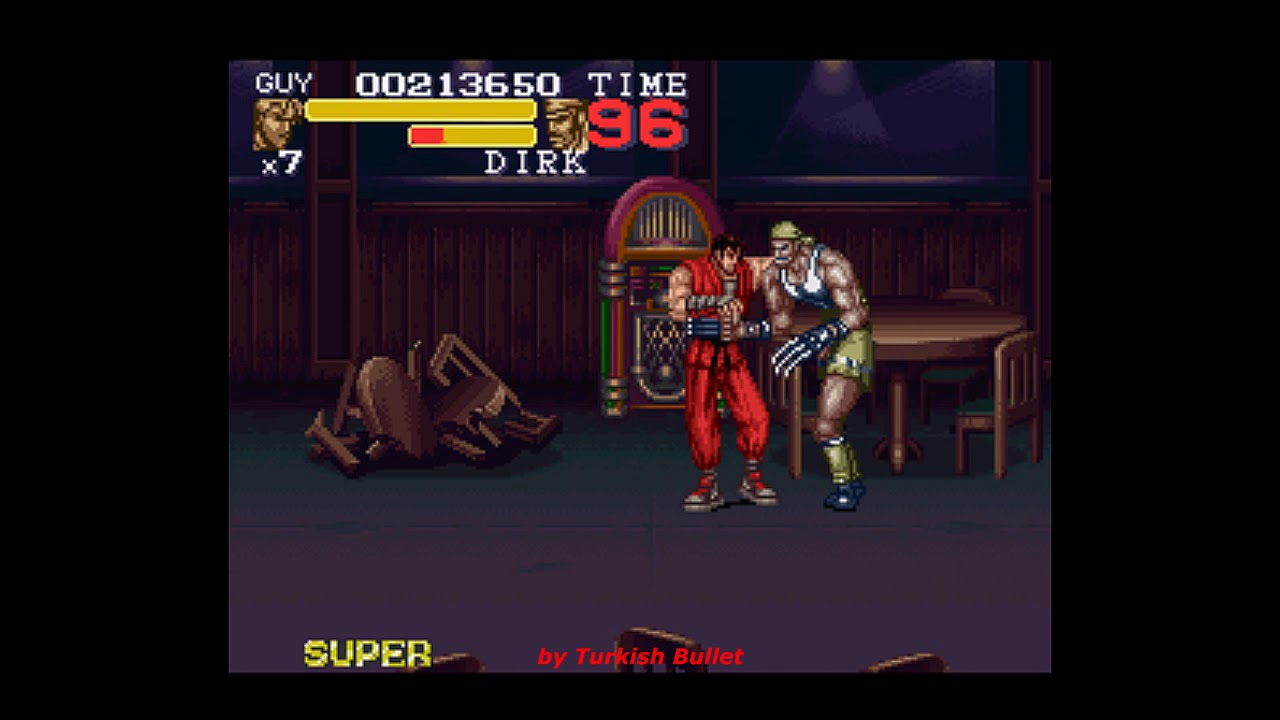 Final Fight Tough (Super Famicom) - (Longplay - Guy | Expert Difficulty | Good Ending Path)