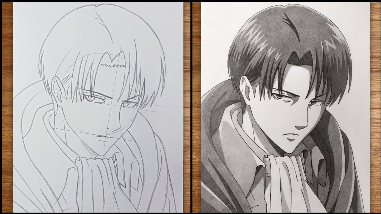 Cara Menggambar LEVI Ackerman - Attack on Titan | Drawing Levi Ackerman (Tutorial)