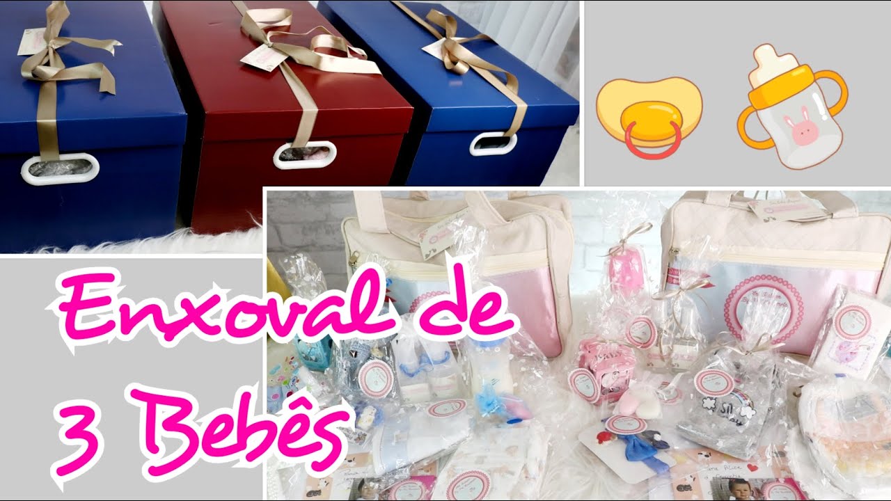 Enxoval de 3 Bebês Reborn!? Vamos preparar as caixas para presente 🎁 🤗