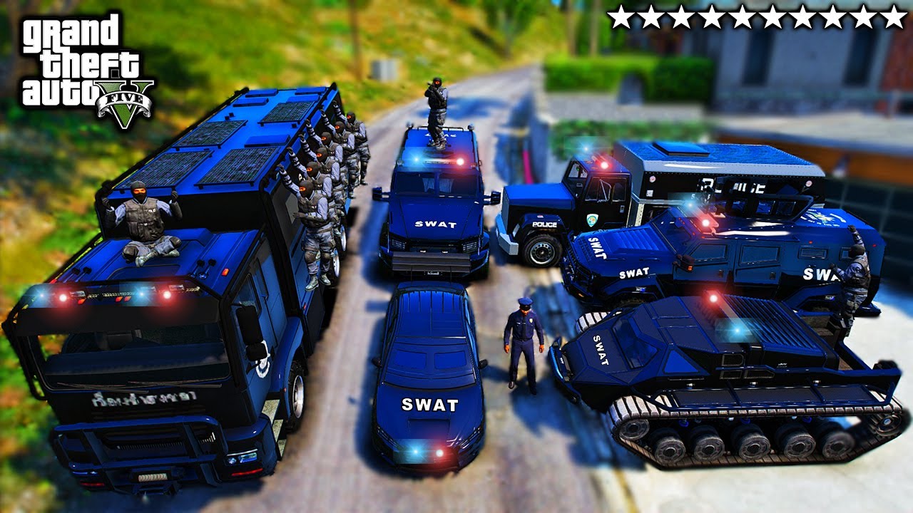 Stealing SWAT Heavy Cars With Franklin GTA 5 RP!