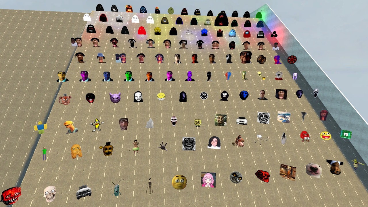 Angry Munci, Juandale Pringle, Obunga Family And Nicos Nextbots Family Chasing Me in Garry's Mod