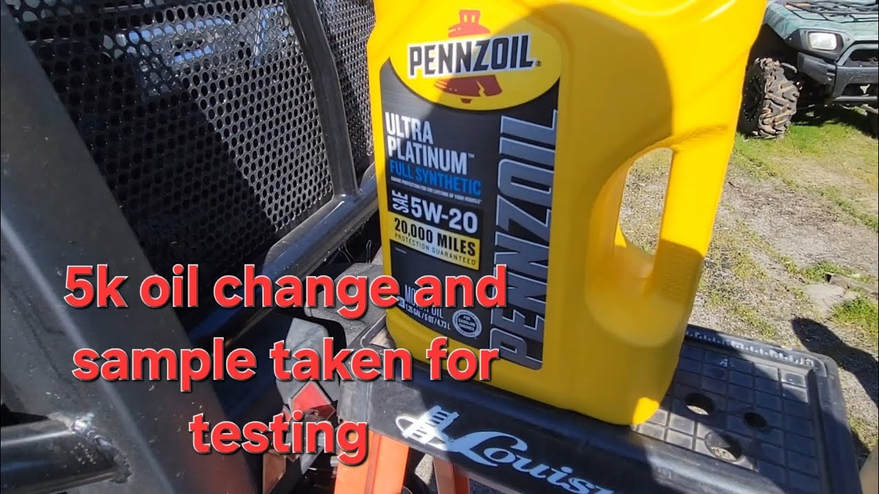25 Ram Hurricane oil change with oil sample taken. 