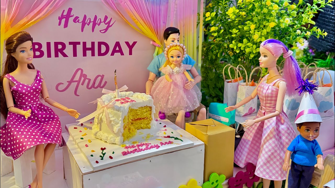 Ulang tahun ara #barbiejowo #funny #barbielucu