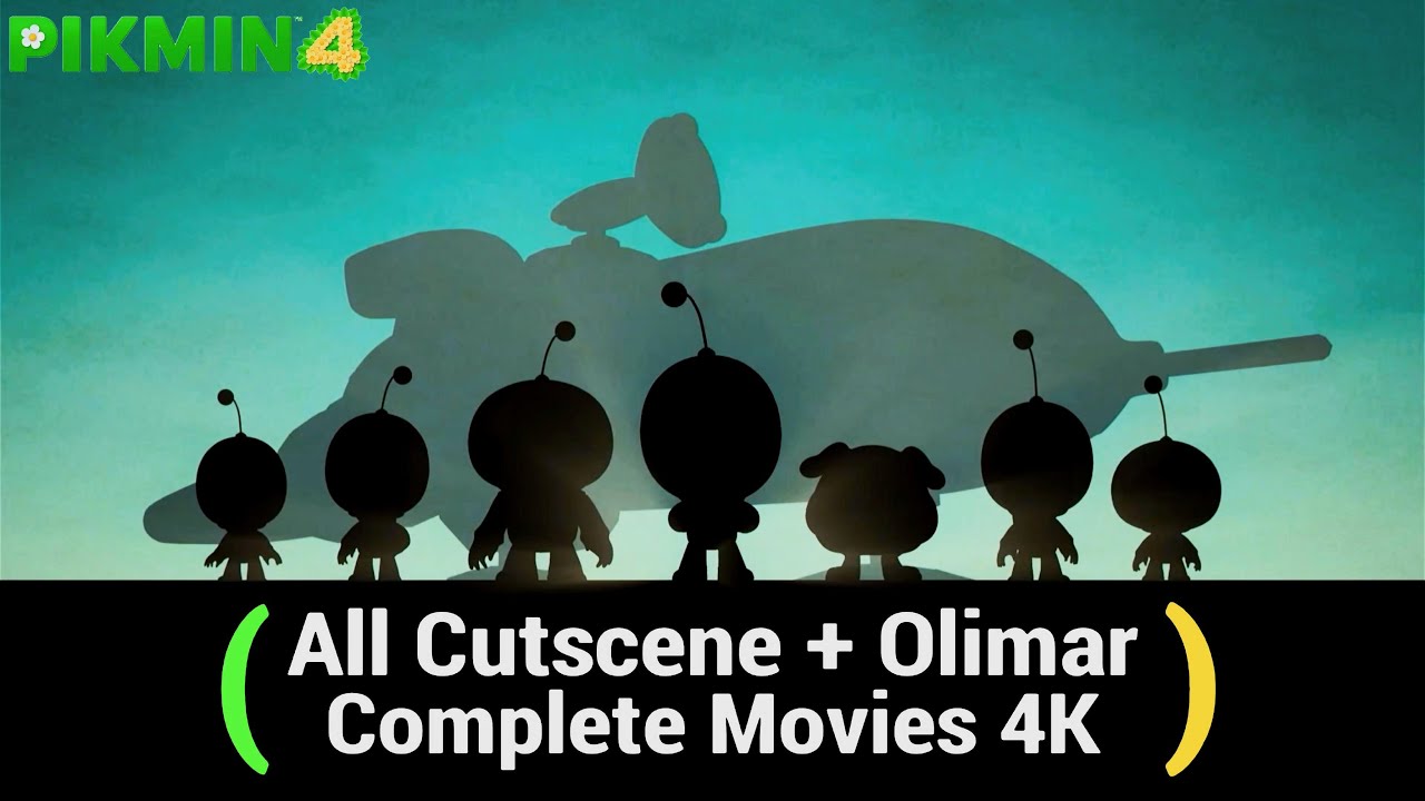 Pikmin 4 - Full Cutscene Movies + Olimar Ending [4K]