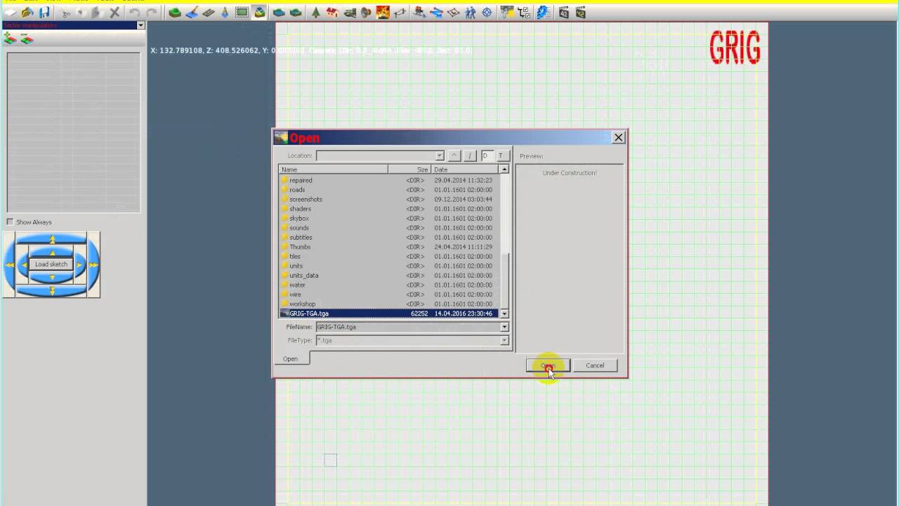 JTF workshop - SECTOR EDITOR-loading a sketch for a map nr. 1.. by GAUREAN GRIGORE