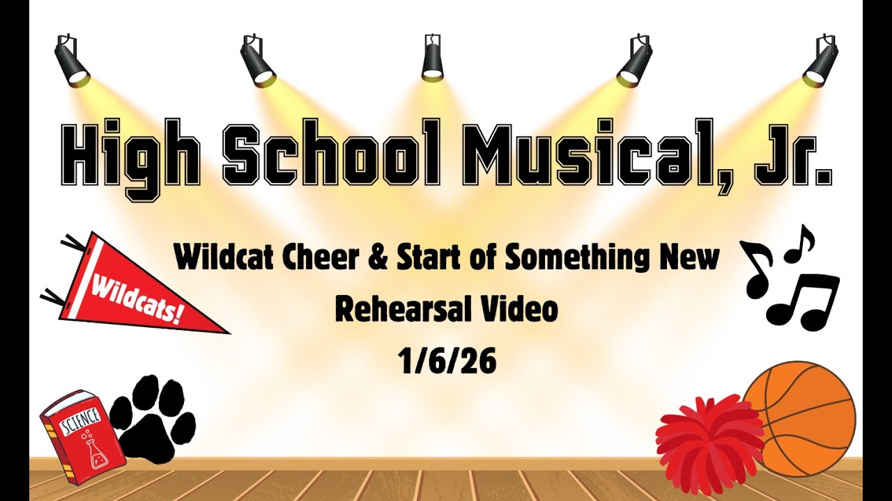 HSM: WC Cheer and Start of Something Rehearsal 1/7