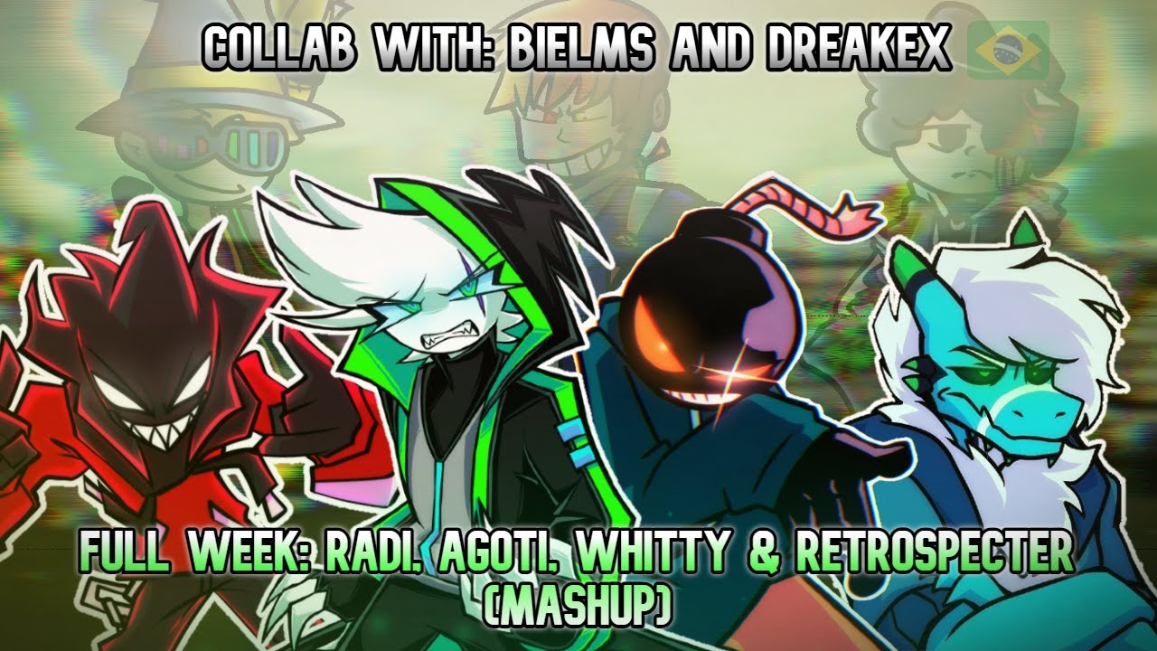 FNF MASHUP: Multidimensional Collision | FULL WEEK MASHUP: Collab with @DRE4KEX752 and @bielms1452