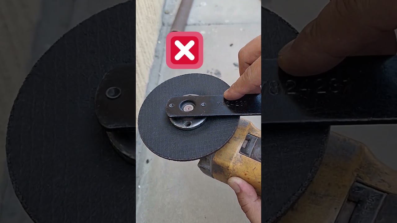 Tips & Ideas | How to Mount Cutting Disc into Angle Grinder #diy #youtubeshorts #tutorial #shorts