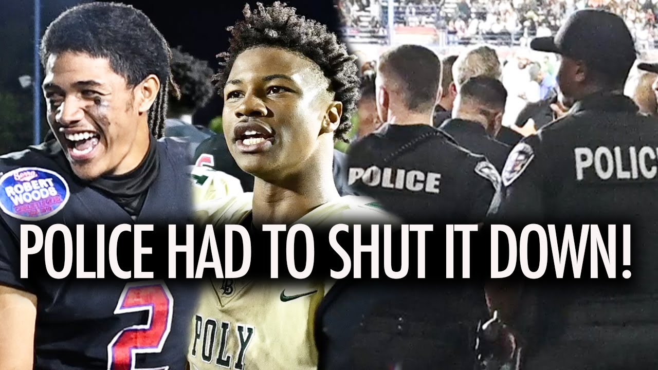 Long Beach Poly vs Gardena Serra POLICE HAD TO SHUT IT DOWN!