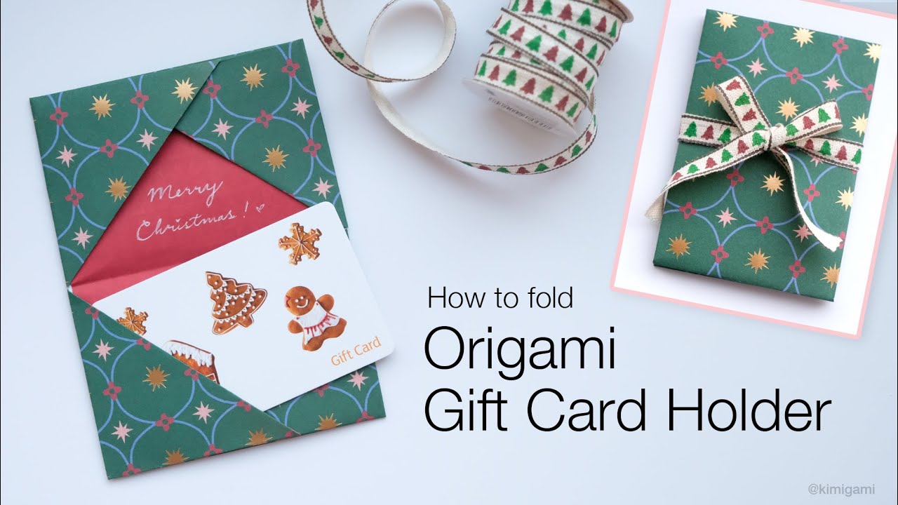 How to fold Origami Gift Card Holder