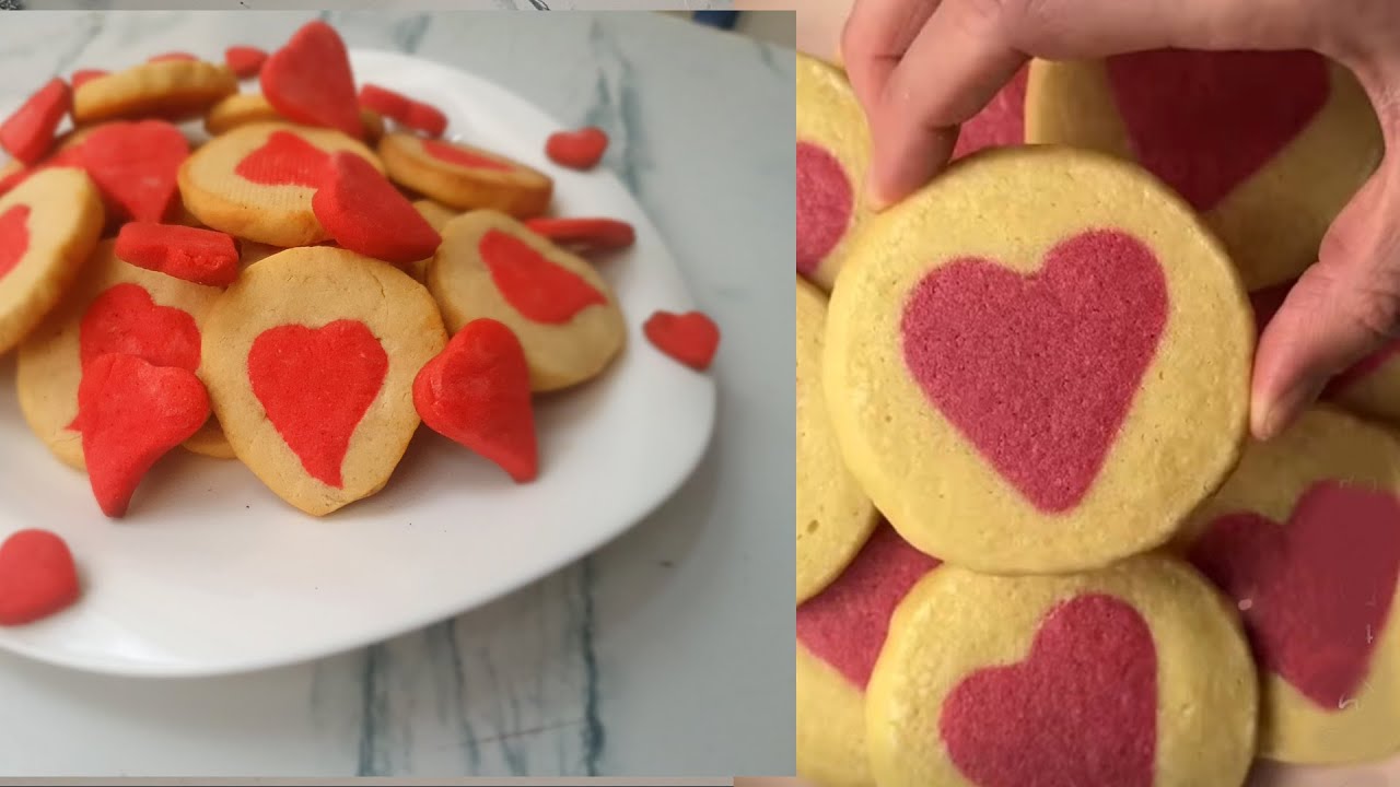 biscotti San Valentino con il cuore     dentro!
