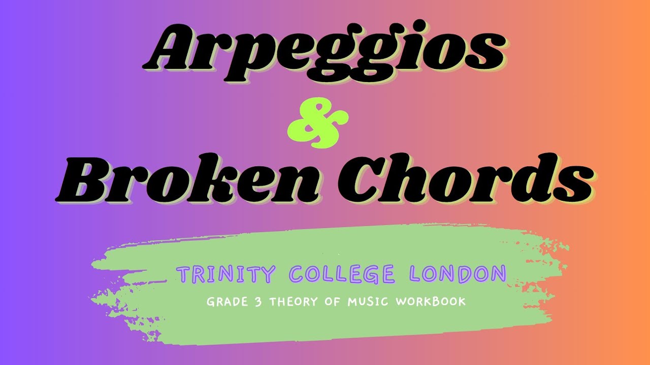 Theory of Music (Trinity Grade 3) - Arpeggios & Broken Chords