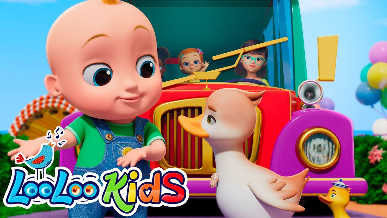 Wheels On The Bus + Vehicles Song and more Sing Along Kids Songs