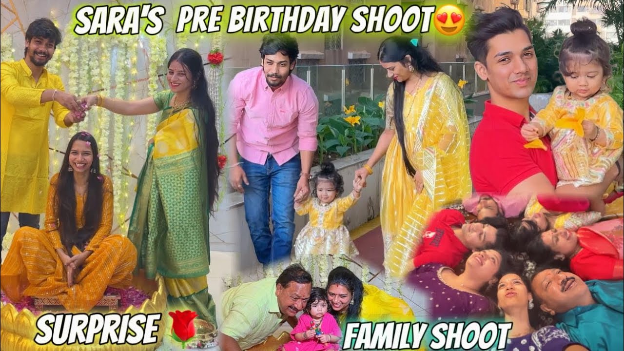 Sara ka Pre birthday shoot❤️| Family dance practice💃🏻| Surprise ka khulasa 🙈❤️| Aarti vlogs |