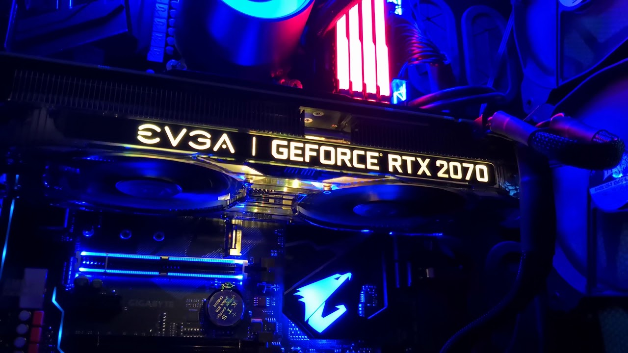 EVGA RTX 2070 XC Gaming lighting effects