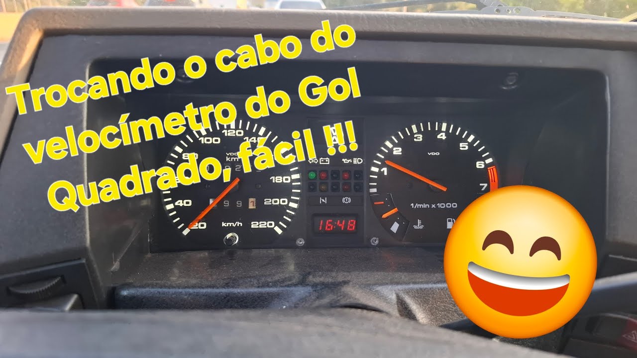 Trocar, substituir o cabo do velocímetro do Gol quadrado G1 CHT ou AP. Fácil, fácil.