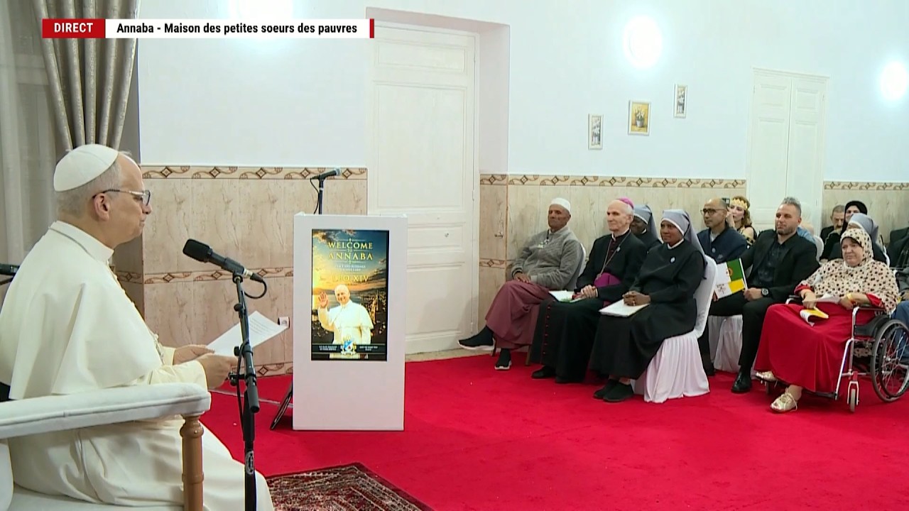 Annaba : Le pape L&eacute;on XIV visite la maison de retraite de l'&eacute;glise Saint-Augustin