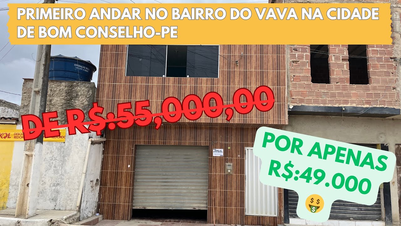 🏡 PRIMEIRO ANDAR POR APENAS R$:49.000 COM GARAGEM💰