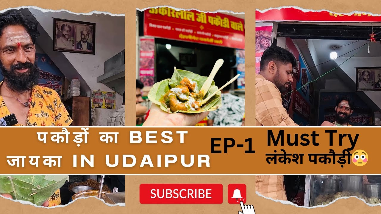 Udaipur MeriJaan Series Ep-1 | Famous street food in Udaipur(Rajasthan) | Best chaat pakodi Udaipur
