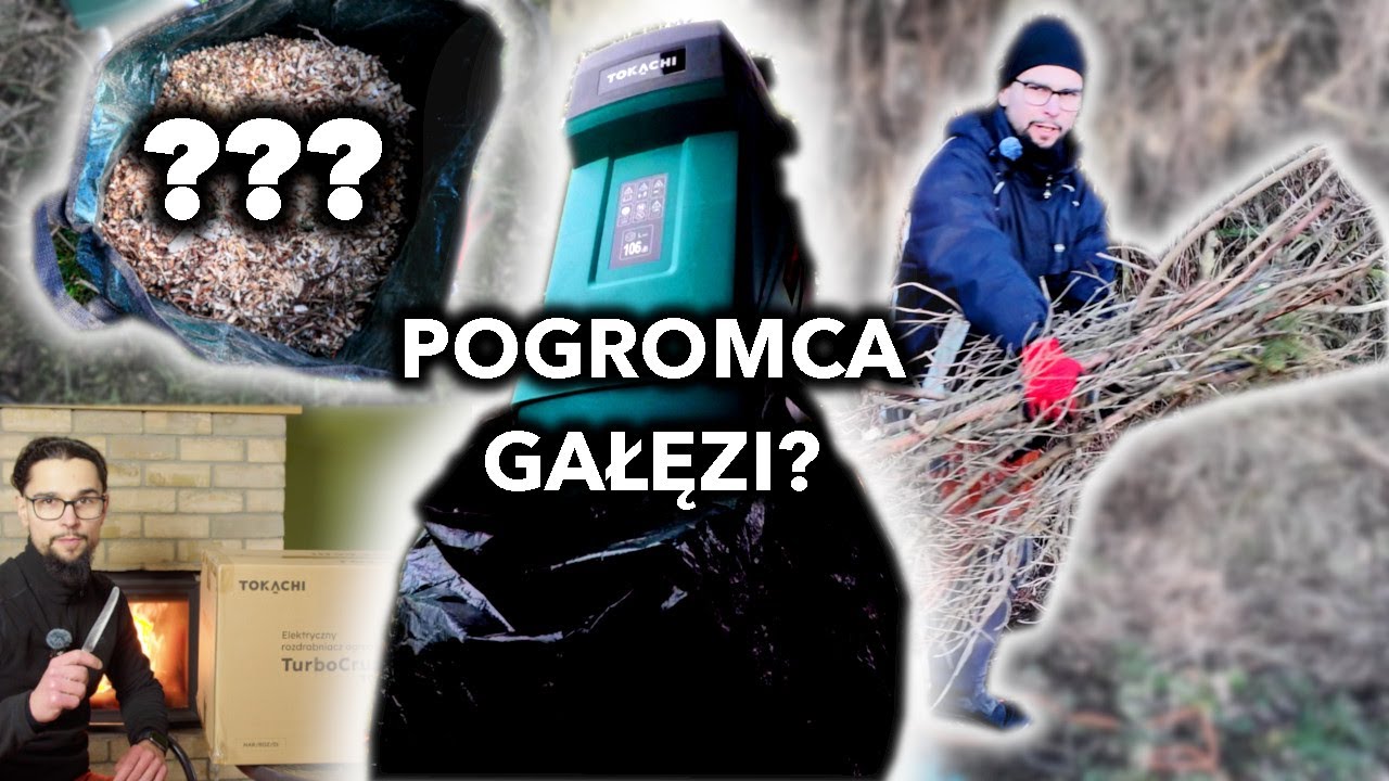Co zrobić z gałęziami? A gdyby tak.. zmielić? Rozdrabniacz, rębak do gałęzi TOKACHI TurboCrush TC 45