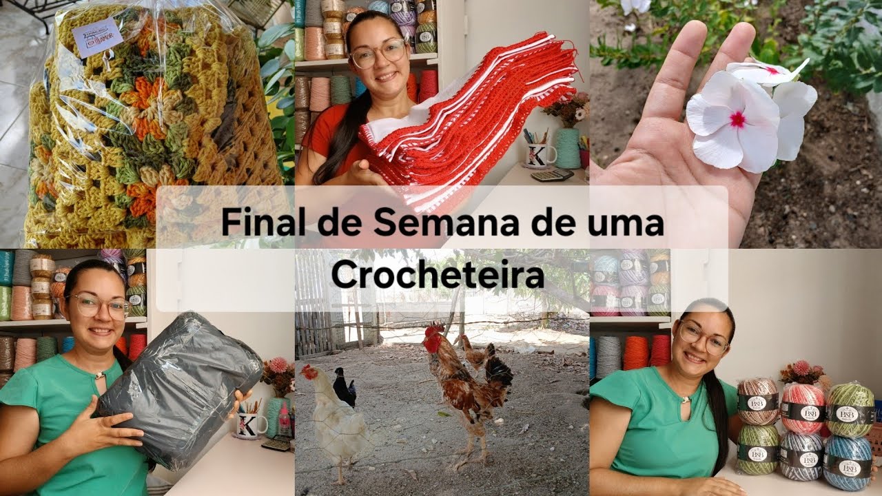 Vlog do Final de Semana | Embalando Pedido, Crochê e Compras para o Ateliê #croche #crocheteiras 
