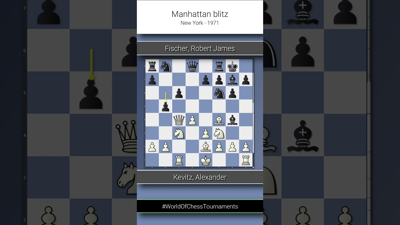 Kevitz, Alexander vs. Fischer, Robert James, Manhattan blitz 1971, 0-1