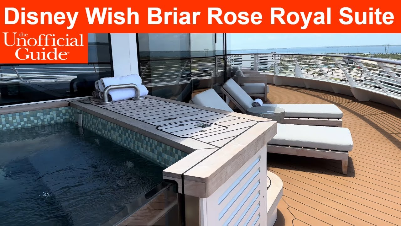Disney Wish Briar Rose Royal Suite Tour Category 1C - Concierge 1-Story w/ Verandah Stateroom 10666