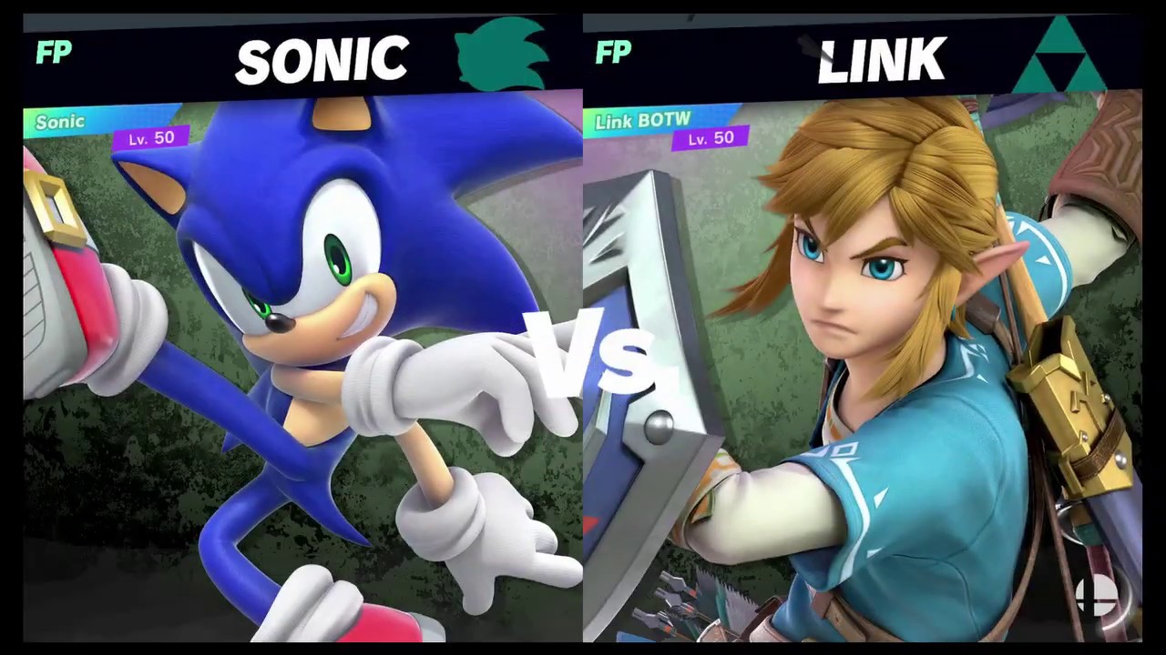 Super Smash Bros Ultimate Amiibo Fights   Request #2834 Sonic vs Link Stamina Battle