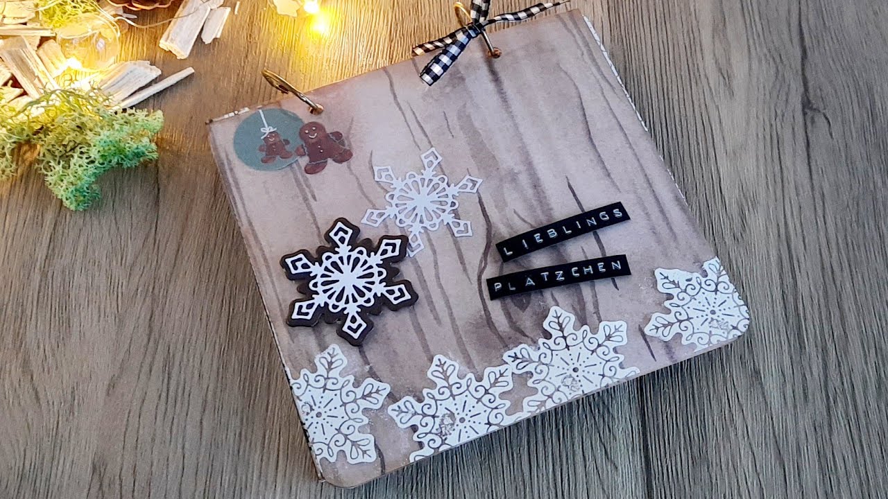 5/ 6 Sonntage Weihnachten, Rezeptbuch,  Scrapbook mit Buchringen, Luxe Paper Block von #Action