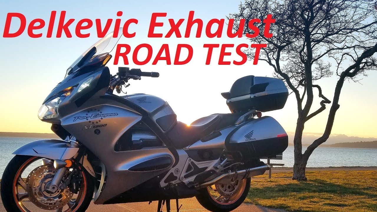 Delkevic Exhaust Honda ST1300 FULL Throttle BAFFLES REMOVED (Part 2 of 2) Pan European