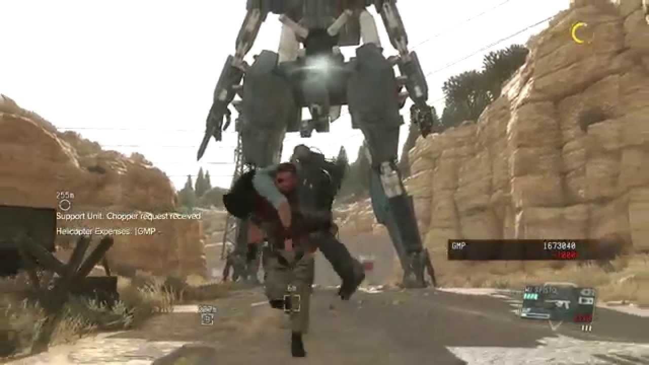 Metal Gear Solid 5 Phantom Pain - Metal Gear Sahelanthropus Boss Fight