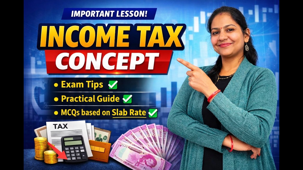 Slab Rate MCQs 2026 🔥 Most Expected Income Tax Questions | Score Full Marks! 💯 | B.Com, UGC NET 2026