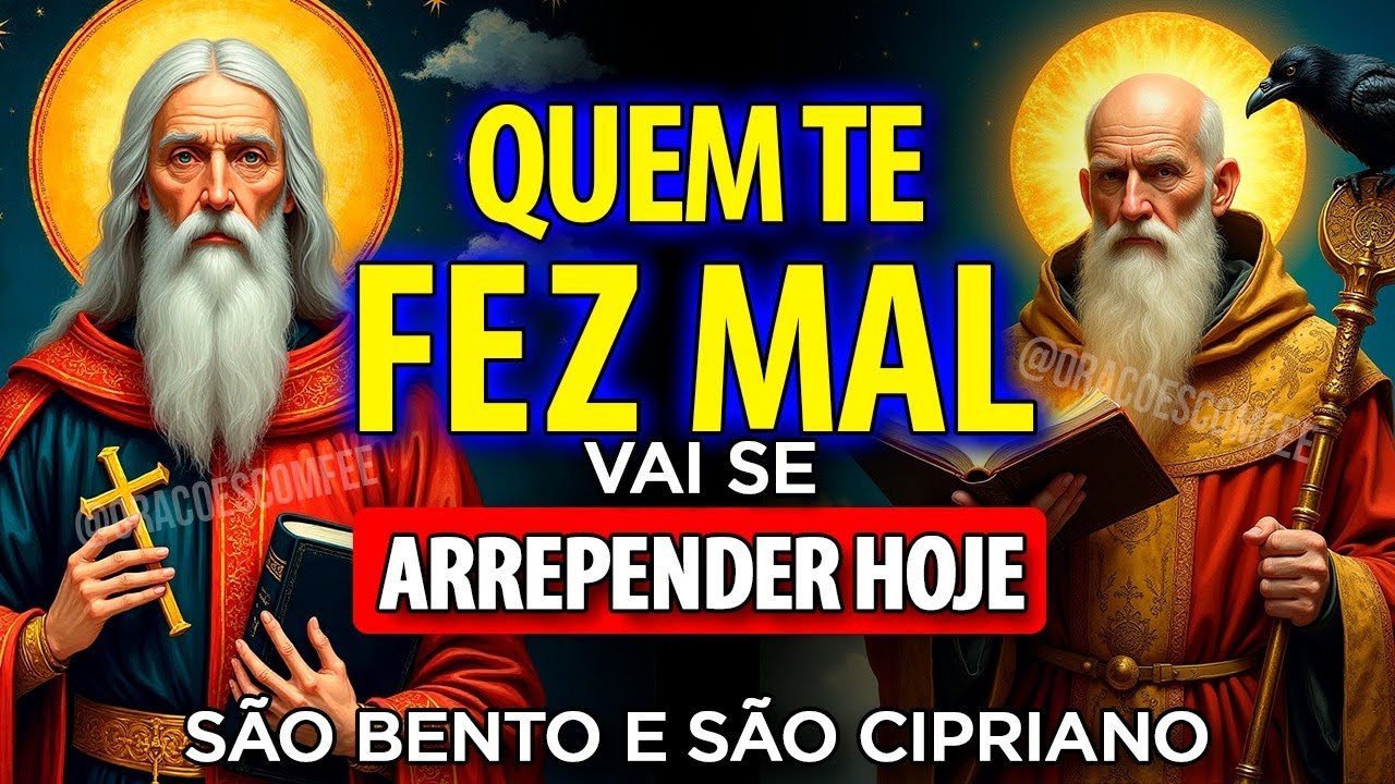 🔴SÃO BENTO e SÃO CIPRIANO: A ORAÇÃO MAIS FORTE PARA DESVIAR A MAGIA E DESTRUIR OS INIMIGOS🙏