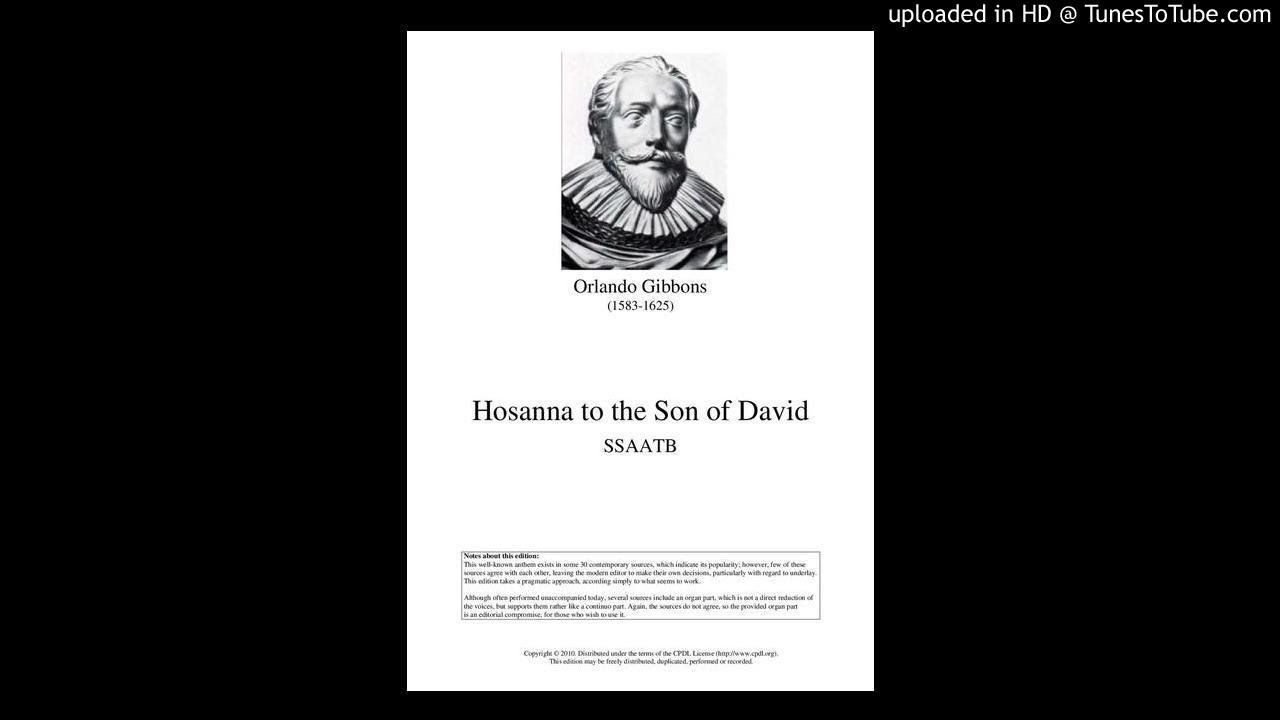 Hosanna Gibbons tenor