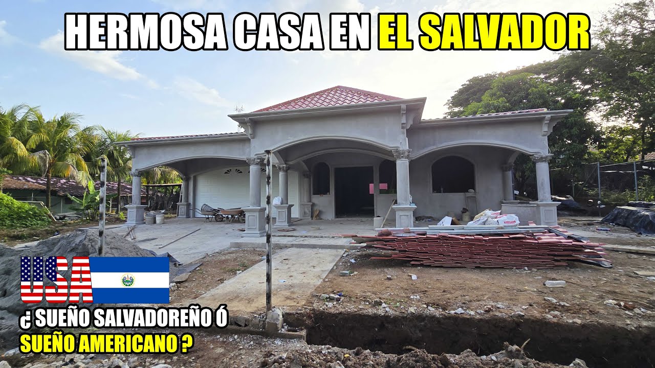 Hermano lejano CONSTRUYE la casa de sus sueños en El Salvador 😮 Avances!