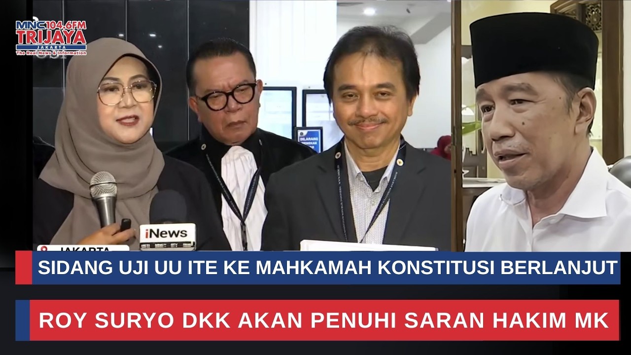 🔴LIVE Trijaya | Roy Suryo dkk akan Jawab Pertanyaan Hakim dalam Sidang Uji UU ITE Berlanjut di MK