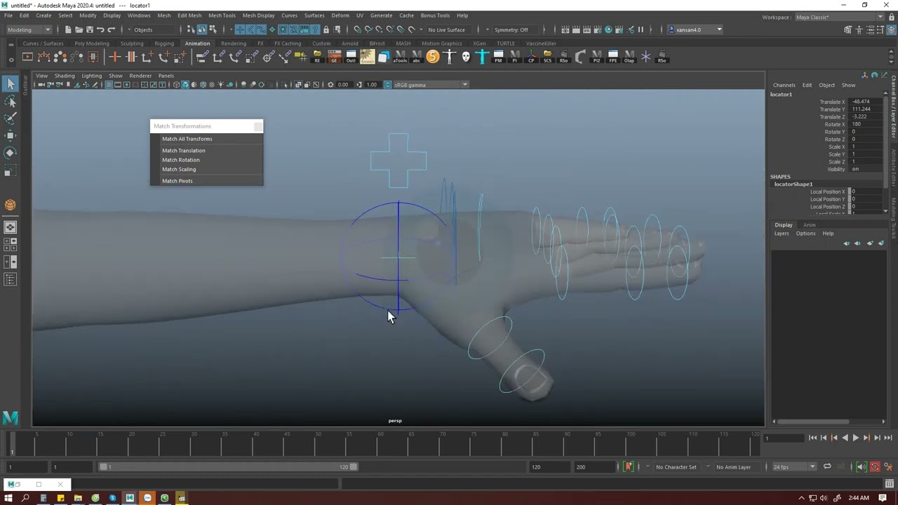Cách đưa một vật về tâm của một vật khác | Xan San Animation