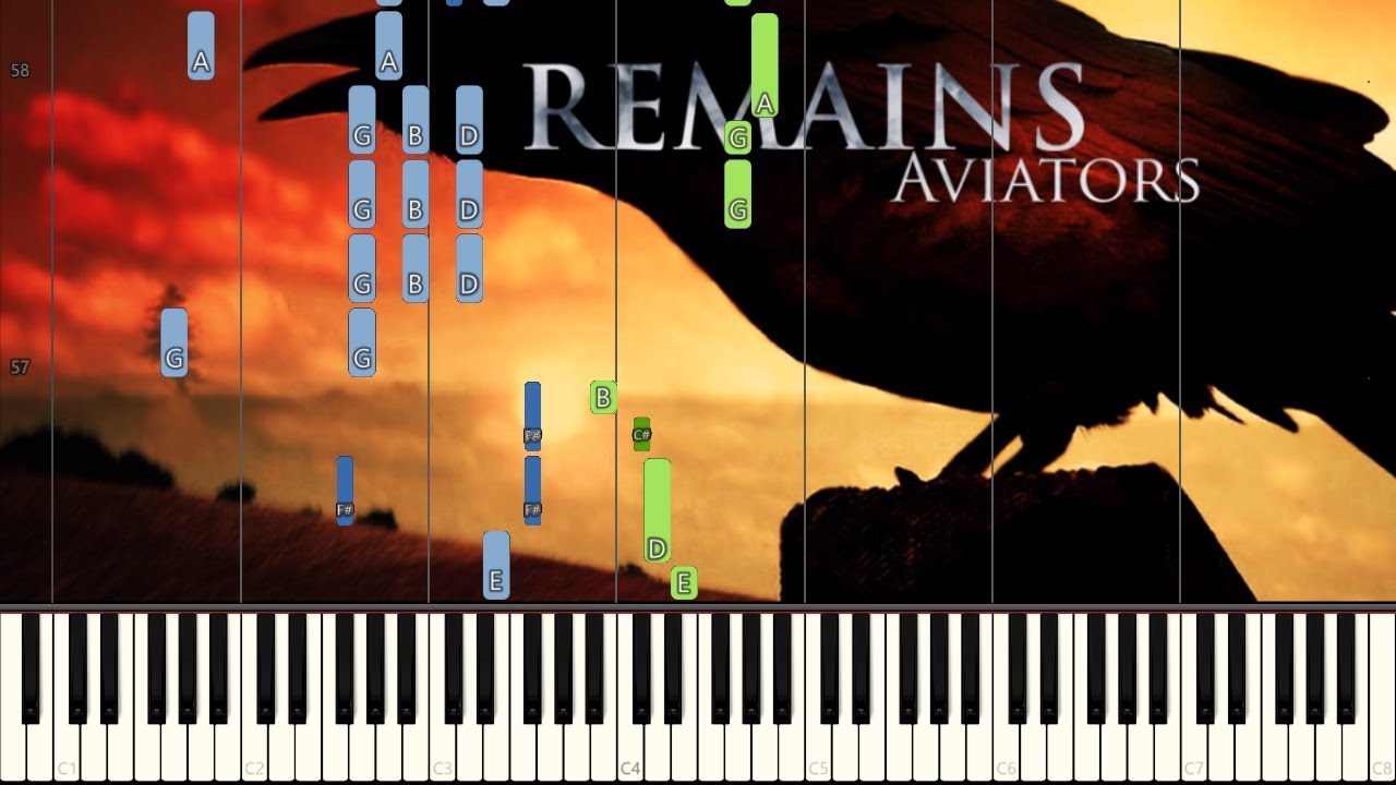 Aviators - Remains (Piano Tutorial) [Synthesia]