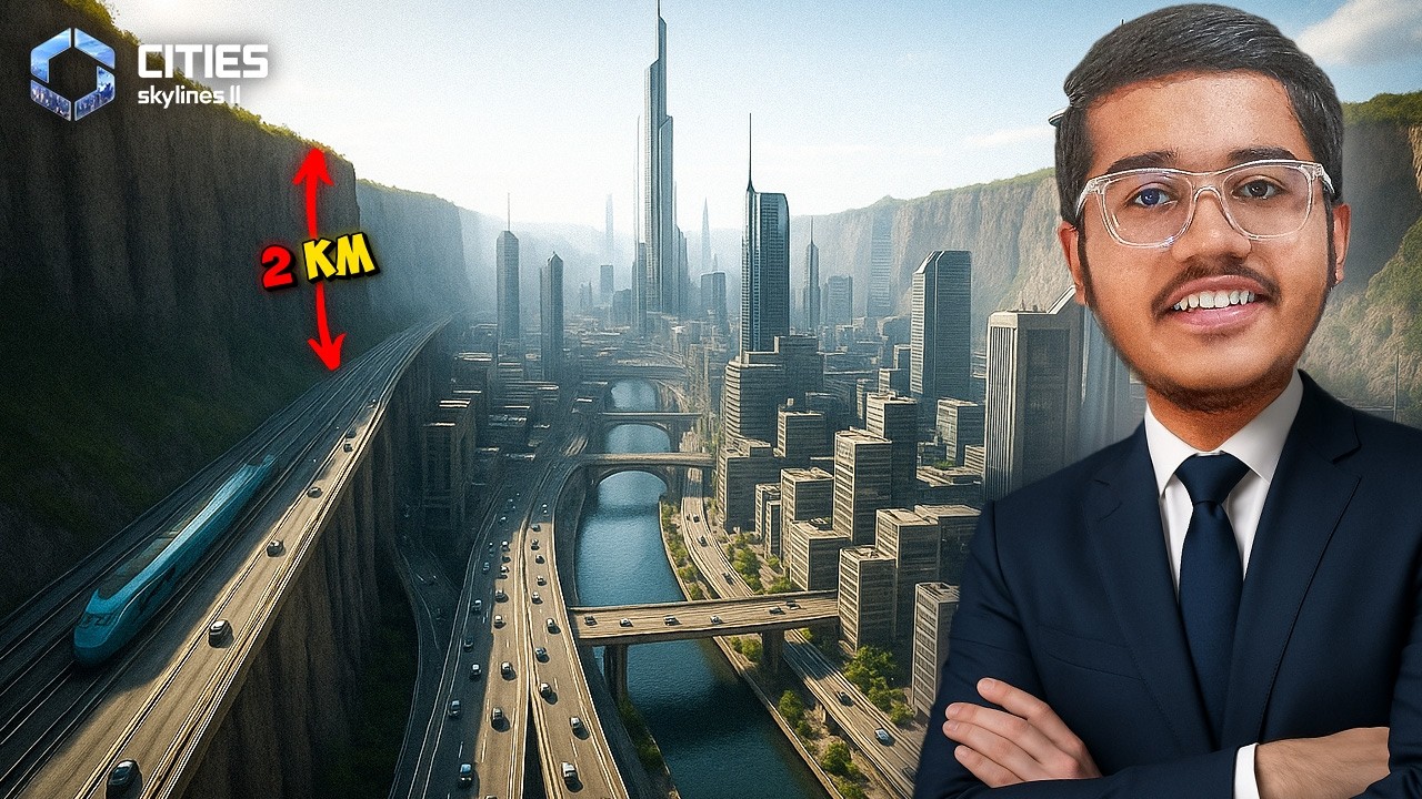 I Built a Ultra Modern City 2 Kilometer Below Ground Level in Cities Skylines 2