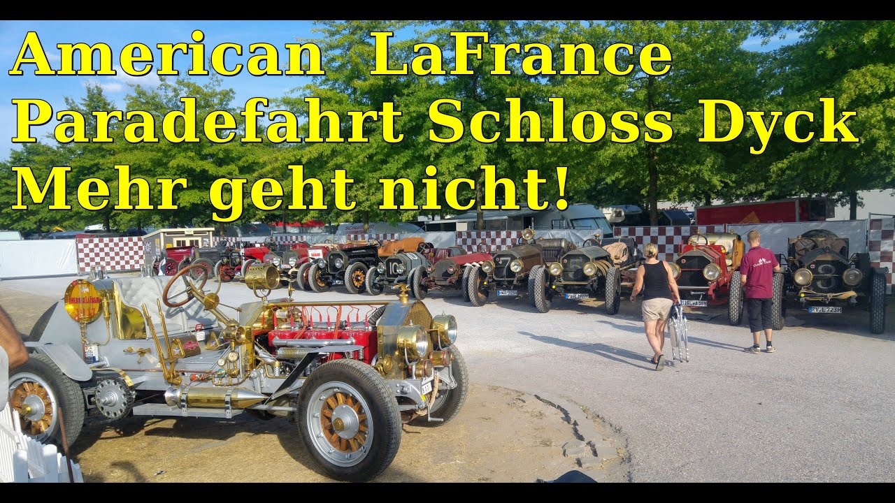 Großartige American LaFrance Parade - Classic Days - Schloss Dyck 2018