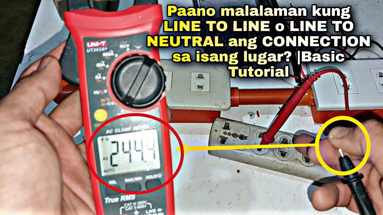 Paano malalaman kung LINE TO LINE o LINE TO NEUTRAL ang CONNECTION sa isang lugar? |Basic Tutorial