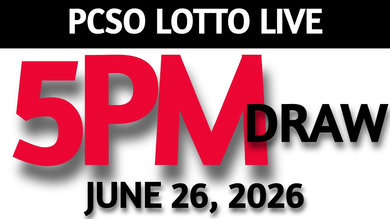 Lotto Result Today 5pm Draw June 26, 2026 Swertres Ez2  PCSO LIVE