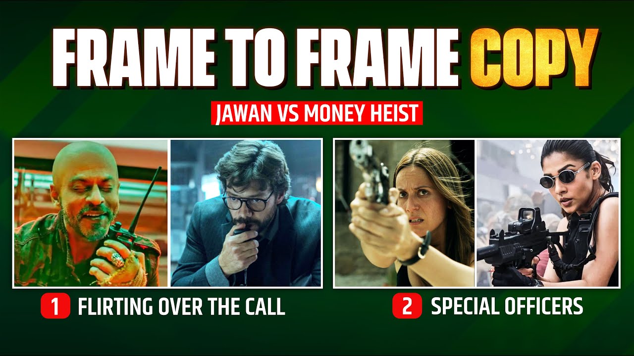 12 Jawan Scenes Copied from Money Heist | Jawan on Netflix | Shah Rukh Khan, Nayanthara, Atlee Kumar