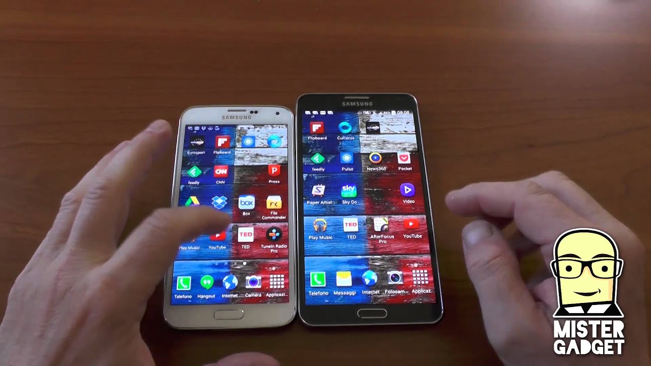 Samsung Galaxy S5 vs Note 3: la sfida!