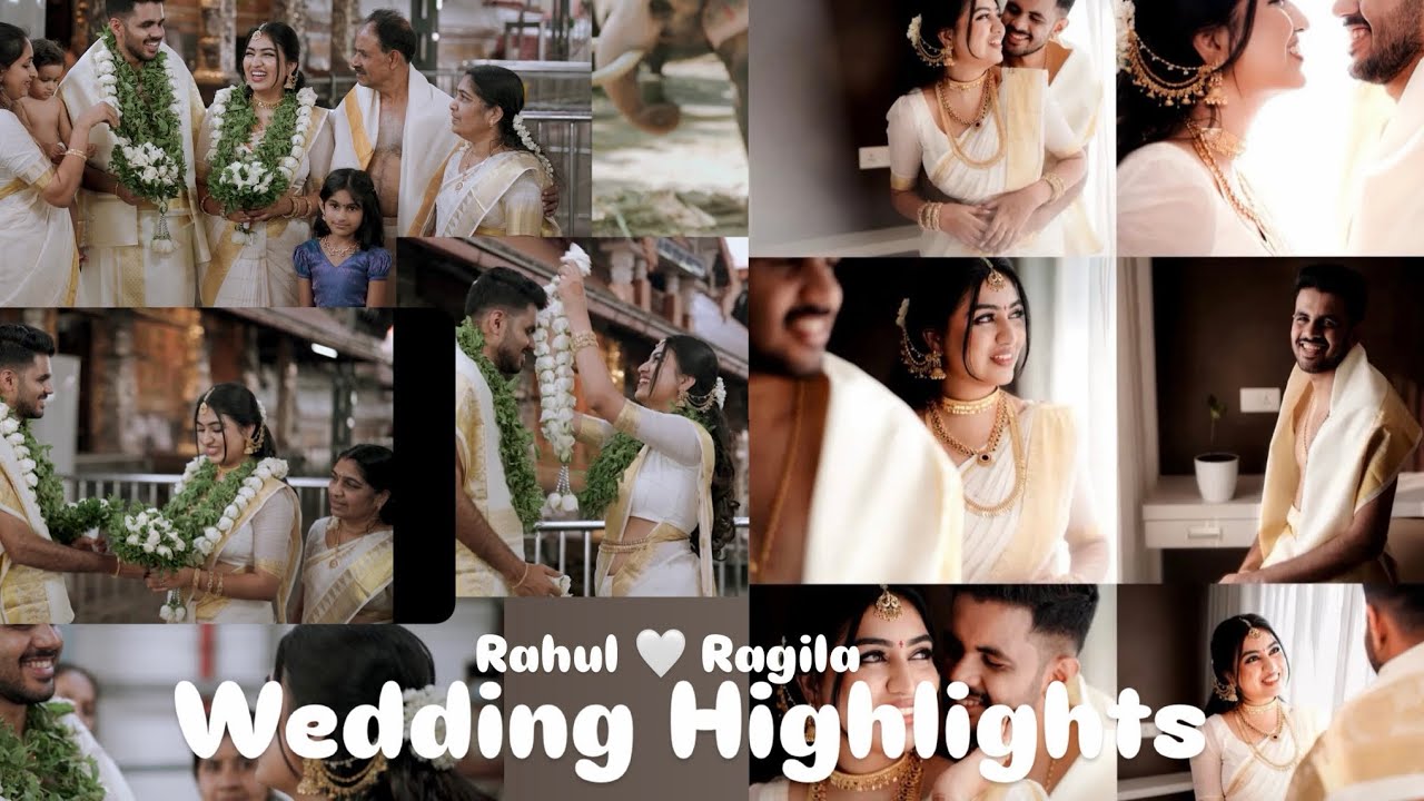 Wedding Highlight video | Ragila Rahul | Moments | wedding video | Guruvayur wedding 