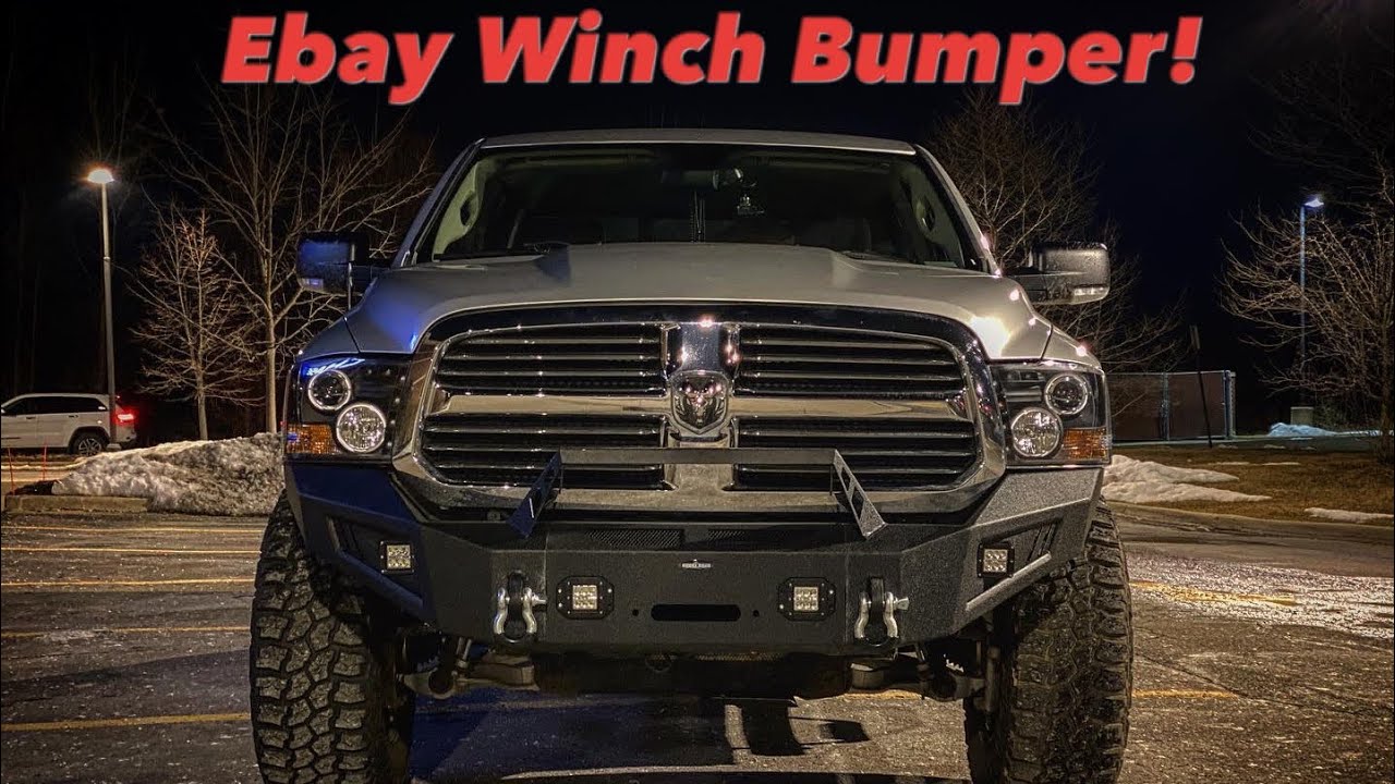 Дешевый бампер для лебёдки на Ebay для моего RAM 1500 2016 года — установка/первые впечатления