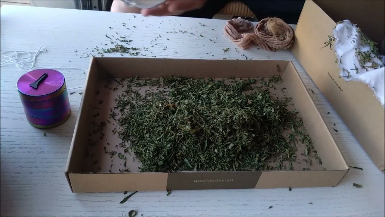 COMO hacer HACHIS con RESTOS de hojas y Manicuras (en seco) 🌿 F&aacute;cil y Paso a Paso