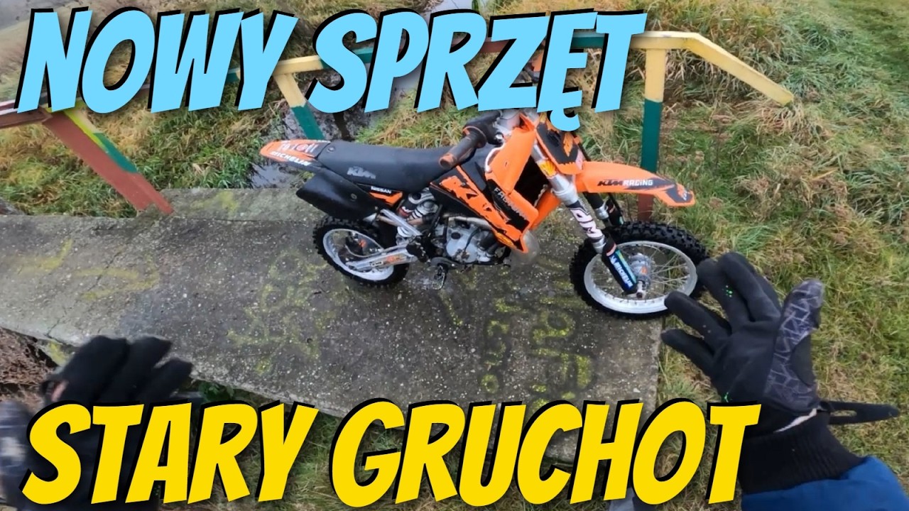 Kupiłem NOWY  SPRZĘT - KTM SX 65 - Mały, ale MOC ma taką, że z rąk go wyrywa / V MAX + PALENIE GUMY