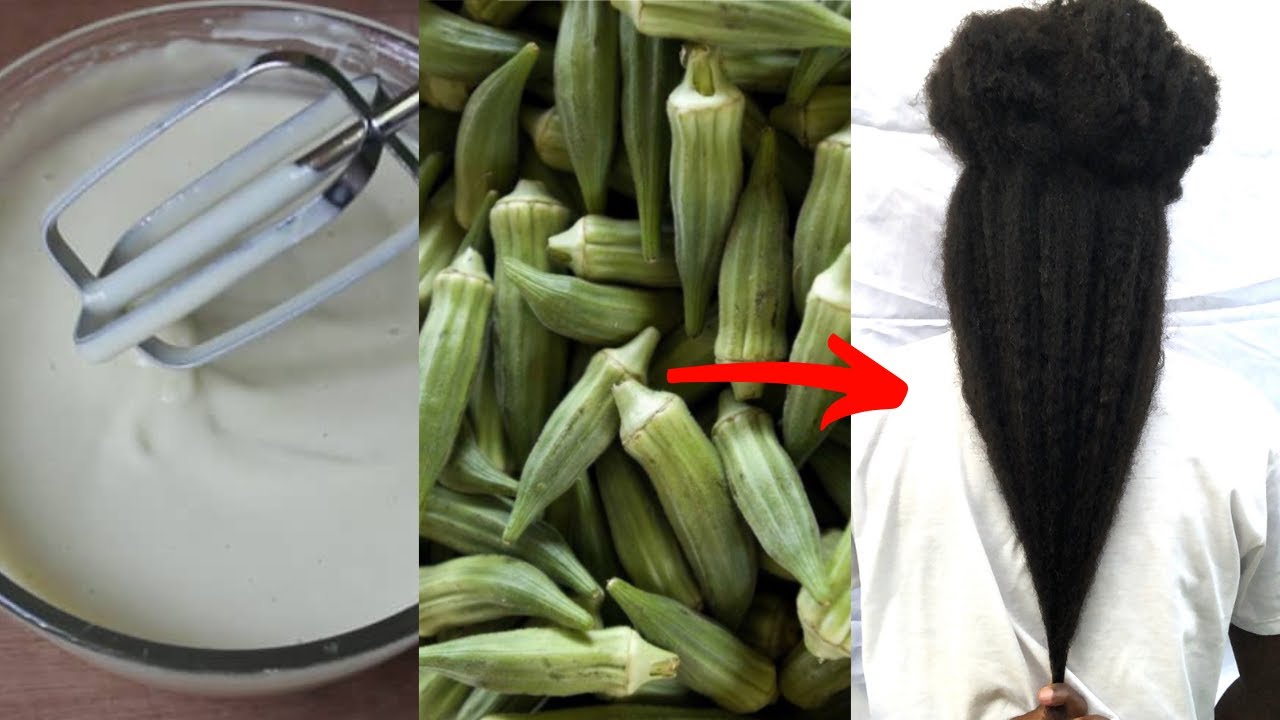 EXTREME OKRA LEAVE IN CONDITIONER FOR MASSIVE HAIR GROWTH | FAST AND LONG HAIR | DIY