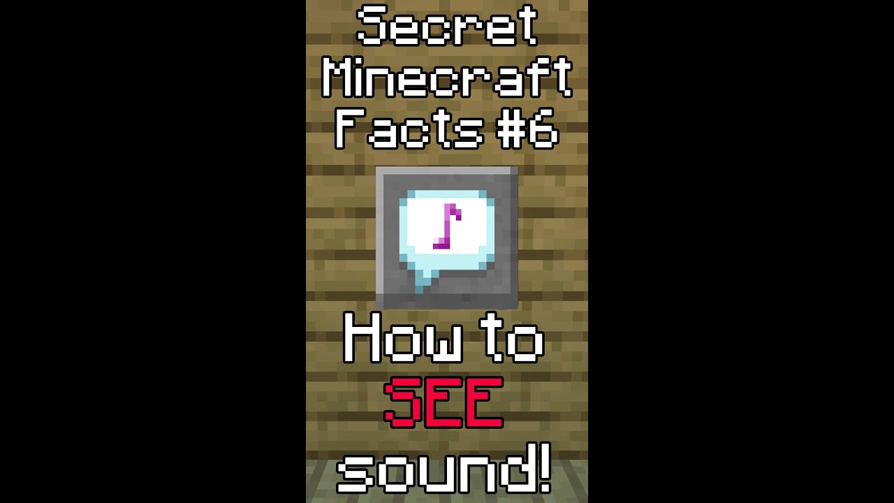 How to SEE SOUND in Minecraft